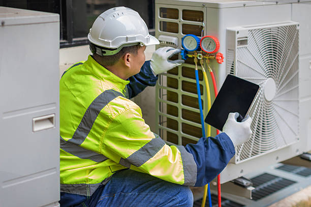 Professional Air Conditioning Repair technician working in Devon, PA